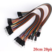Resim Dupont Jumper Kablo Seti 20-Pin, 20cm - Erkek-Erkek, Dişi-Erkek, Dişi-Dişi Kablo Seti Arduino DIY Projeleri için, Breadboard ve Prototipleme için Bağlantı Kabloları, Pil Yok, Oda Elektrik Tesisatı, ≤36V Çalışma Voltajı, Karışık Paket 