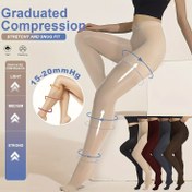 Resim 1 Kompresyon Çorabı - 15-20mmHg Kademeli Kompresyon | İnceltme ve Kaldırma | Tüm Gün Konfor, Bacak Şekillendirici Giysi,Dikişsiz Tasarım,Hafif Taytlar,Destekleyici Bacak Giyimi,Günlük Kullanım 