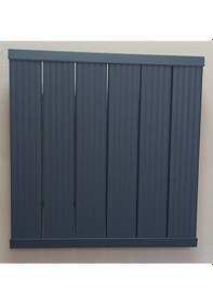 Resim Alüminyum Panel Radyatör Ekol 600x400 Ral 7016 Antrasit Gri 