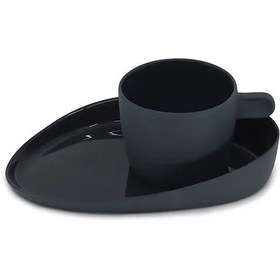 Resim Amorphous Turkish Coffee Set - Grey 