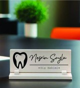 Resim Diş Hekimi Temalı Kişiye Özel Taş İsimlik - M08 