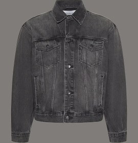 Resim Calvin Klein 90S BLACK FOG TRUCKER Siyah Erkek Kot Ceket 