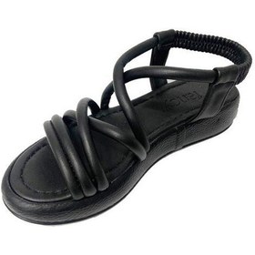 Resim Fancy 050-24 Deri Trend Fashion Kadın Sandalet Siyah 