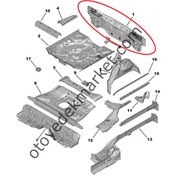 Resim Peugeot 408 (2023-2024) Arka Panel Sacı (Orijinal) 