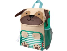 Resim Skip Hop Zoo Çocuk Sırt Çantası Pug Renkli Polyester Malzeme ile Eğlenceli Tasarım 