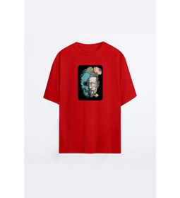 Resim Breaking Bad Walter White 18 Kırmızı HG Erkek Oversize Tshirt - Tişört 