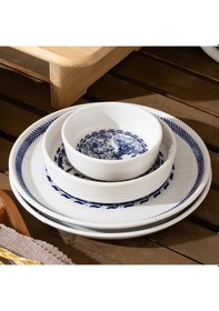 Resim Perotti French Vintage 14 Parça Seramik 6 Kişilik Kahvaltı Takımı Mavi 