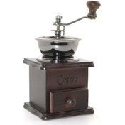 Resim Ahşap Kahve Değirmeni 