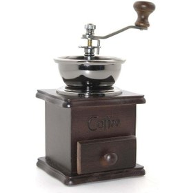 Resim Ahşap Kahve Değirmeni 