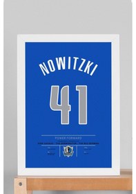 Resim Dirk Nowitzki Forma Çerçeveli Tablo - Nba Dallas Mavericks Jersey 
