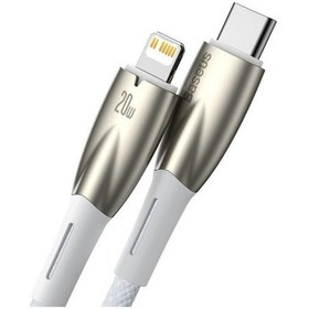 Resim Baseus Glimmer Series 20w 100 Cm Type-c To Lightning Şarj Kablosu Beyaz 