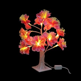 Resim hediyeconcepti 24LED Masa Lambası Gül Çiçek Ağacı USB Gece Işıkları Noel Dekorasyon Hediye Çocuk Odası Aydınlatma 