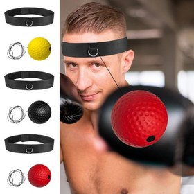 Resim Her Mevsime Uygun Boks Refleks Topu Band Seti, Başlangıç Seviyesi ve Fitness İçin Tepki Topu Ekipmanı 