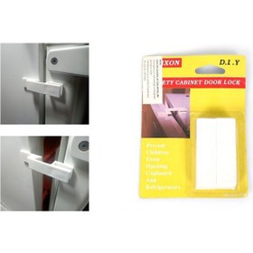 Resim Çocuk Güvenlik Dolap Kilidi 4 Lü Set 9x2x0,4cm 