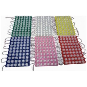 Resim 12v Mavi 6 Watt 6lı Mercekli Modül Led - 20 Adet Mavi 