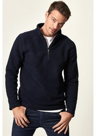 Resim AC&Co / Altınyıldız Classics Anti-Pilling Tüylenme Yapmayan Bato Yaka Erkek Polar Sweatshirt 4A5221100016LACXXL Lacivert 