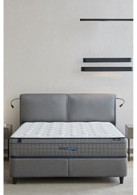 Resim Yataş Adapt Rest 3'lü Yatak, Baza, Başlık Set - Gri 100x200 Cm 