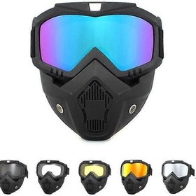 Resim Bisiklet Binme Motokros Güneş Gözlüğü Kayak Snowboard Gözlük Maske Gözlük Kask Taktik Rüzgar Geçirmez Motosiklet Kaskı Gözlük Maskeler Sahte Kırmızı 