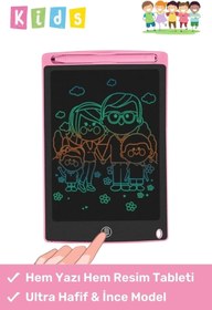 Resim Lcd Ekranlı Kalemli Dijital Çizim Tableti Yazı Tahtası Boyama Resim Için Akıllı Çocuk Tablet 8,5 Inç 