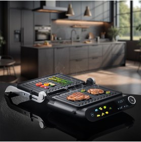 Resim Aryıldız Exclusive Grill Tost Makinesi 2200 W Yanmaz Yapışmaz Kaplama Çift Taraflı Renkli 