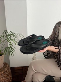 Resim Behtah Kundura Erkek Yumuşak Jelli Taban Parmak Arası Havuz Sahil Plaj Günlük Yumuşak Islak Zemin Terliği 