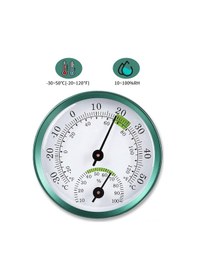 Resim Aubyhe Yeşil Mini İç Mekan Sıcaklık Ve Nem Ölçer - Pilli Olmayan Duvar Tipi Ofis/ev/seracılık Termometresi 