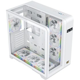 Resim Xigmatek En44281 Pano S Beyaz 3 Taraf Cam 7x12cm Argb Fan+kumanda Gaming Oyuncu Pc Kasası 