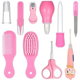 Resim Vkemall Bebek Bakım Seti 10 Parça - Işıklı Kulak Temizleyici, Tırnak Makası, Burun Aspiratörü İle Yenidoğan Hijyen Kiti 