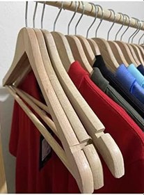 Resim Askıcı Ahşap Askı Kıyafet Ve Elbise Askısı 12 Adet Cilasız Yerli aa-Ahşap12cilasız 