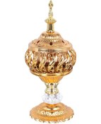 Resim Symbee "orta Doğu Tarzı Metal Döküm Buhur Yakıcı - Ev Ofis Dekoru Ve Hediye" 