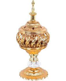 Resim Symbee "orta Doğu Tarzı Metal Döküm Buhur Yakıcı - Ev Ofis Dekoru Ve Hediye" 