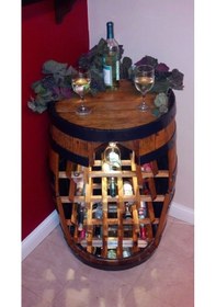 Resim Masifart Şarap Fıçısı Çıtalı Şaraplık 