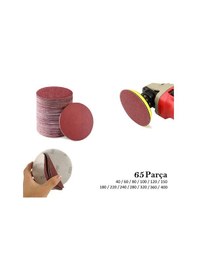 Resim Venoa Ahşap Metal Cırt Zımpara Kağıdı 115 Mm 65 Parça 