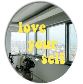 Resim Yuvarlak Ayna, Pinterest Ayna, Renkli Duvar Dekoru, Pinterest Oda Dekoru, Kırılmaz Dekorafif Ayna 