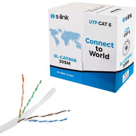 Resim CAT6 KABLO 24AWG 305MT S-LİNK SL-CAT608 