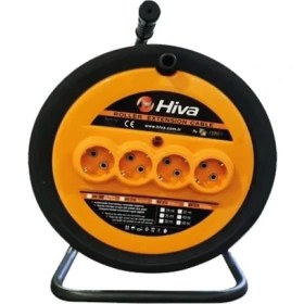 Resim Hiva Seyyar Makaralı Uzatma Ara Kablo 3x2,5 mm 50 mt 