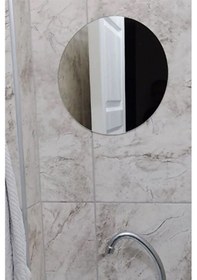Resim Yuvarlak 3mm Gerçek Banyo Aynası 30 Cm 