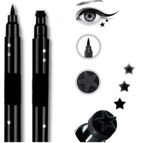 Resim aks kozmetik Çift Uçlu Yıldız Desenli Eyeliner 