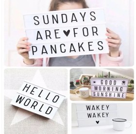 Resim A4 LED Işıklı Yazı Panosu Lightbox ( Lisinya ) 