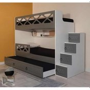 Resim Manolya Tamamı Mdf Membran Kaplama Yavrulu Çelik Destekli Ranza Ab2 