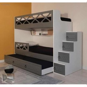 Resim Manolya Tamamı Mdf Membran Kaplama Yavrulu Çelik Destekli Ranza Ab2 