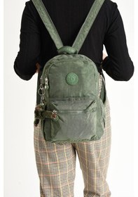 Resim Baginn Body Bag Göğüs Çantası Çok Cepli Hafif Klinkır Kumaş Unisex Bady Bag Sırt Çantası 30 20 Cm Yeşil 