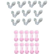 Resim Demet Home Bebek Çocuk Güvenlik Seti Kapak Dolap Çekmece Kilidi 10+10 Çok Renkli 