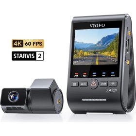 Resim Viofo A329T 2 Kameralı Ön+Telefoto 4K 60FPS+2K Wi-Fi 6 HDR Sony STARVIS 2 Sensör GPS'li SSD Destekli Araç Kamerası 