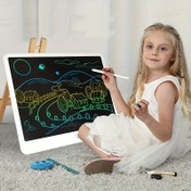 Resim 13 İnç Büyük LCD Yazı Tahtası, Tek Düğmeli Silme Çizim Pedi, Çocuklar için Grafiti Boyama Oyuncak, Erkek ve Kızlar için Elektronik Yazı Tahtası Sanat Aracı Eğitici Öğrenme Oyuncağı 
