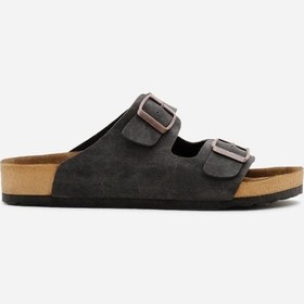 Resim Tonny Black Poli Taban Çift Tokalı Ayarlamalı Unisex Füme Terlik Tbacr928 Füme 