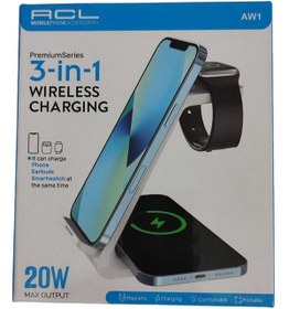 Resim ACL AW1 Kablosuz Şarj Standı 3lü 20w 1834 