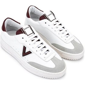 Resim Mario Valentino Kadın Hakiki Deri Beyaz/bordo Sneakers & Spor Ayakkabı 1040 95s7004 Bn Ayk Sk25-26 Whıte/bordeaux Bordo 