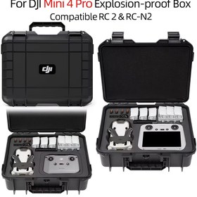 Resim DJI Mini 4 Pro Patlama Korumalı Kılıf - Araç Depolama, Büyük Kapasite, Taşınabilir Tasarım DJI Mini 4 Pro Aksesuarları, Mini 4 Pro Cas için 