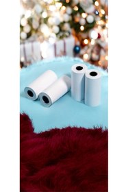Resim ExtremeGoodShop 1 Adet Mini Yazıcı Rulosu Beyaz 56mm - Mini Yazıcı Termal Kâğıdı 1 Adet 